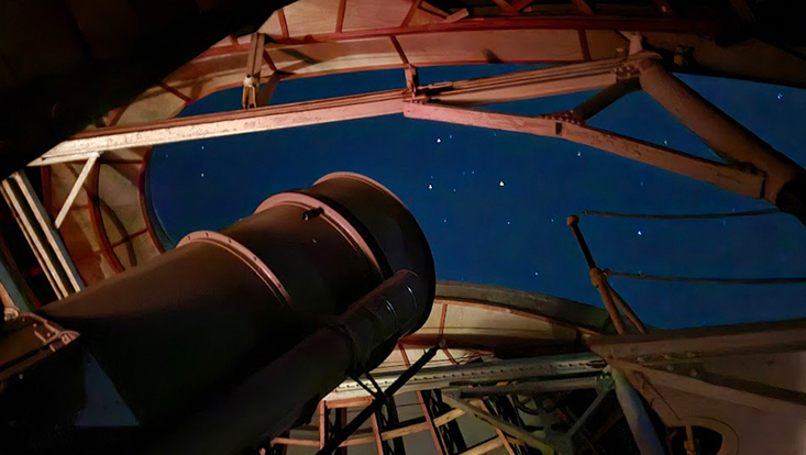 1m-Spiegelteleskop der Hamburger Sternwarte